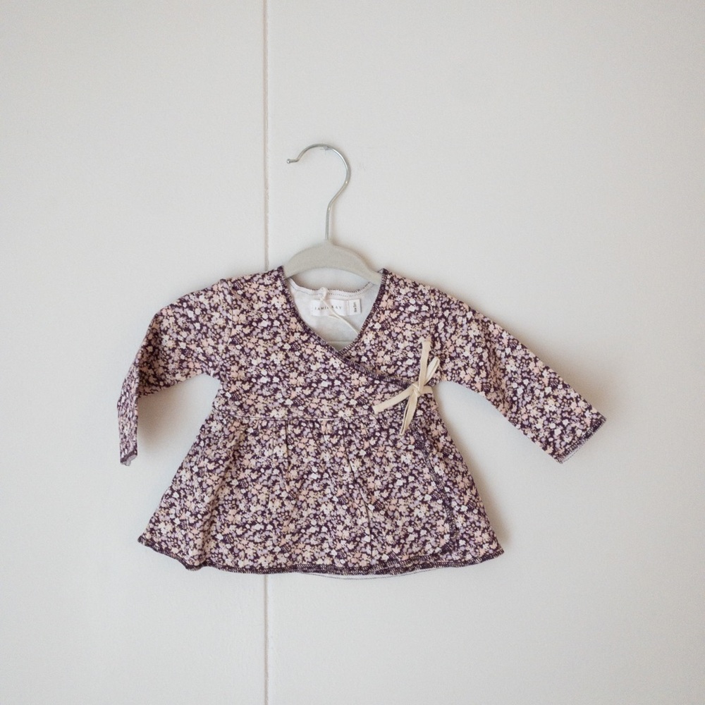 NWT Jamie Kay Floral Wrap Top, Newborn